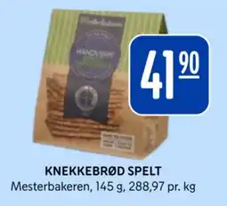 Rema 1000 Mesterbakeren knekkebrød spelt tilbud