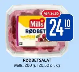 Rema 1000 Mills rødbetsalat tilbud