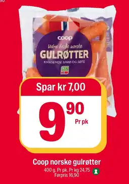 Coop Extra Coop gulrøtter tilbud