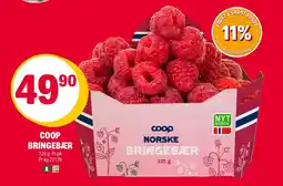 Coop Extra Coop bringebær tilbud