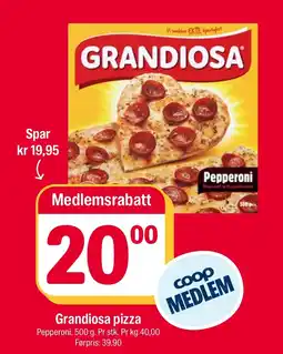 Coop Extra Grandiosa pizza tilbud