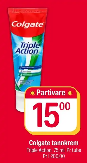 Coop Extra Colgate tannkrem tilbud
