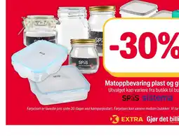 Coop Extra Spiis sistema matoppbevaring plast og glass tilbud