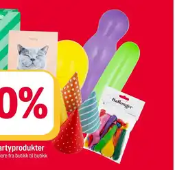 Coop Extra Ballonger partyprodukter tilbud