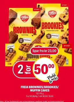 Coop Extra Freia Brownies/Brookies/Muffin Cakes tilbud