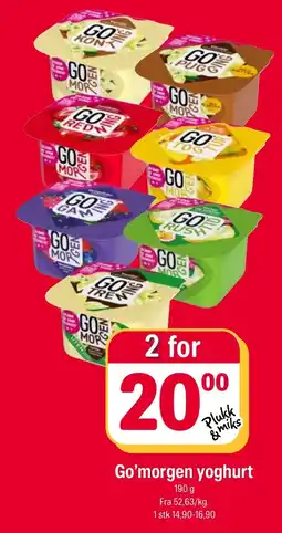 Coop Extra Go'morgen yoghurt tilbud