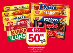 Coop Extra Freia sjokoladebarer tilbud