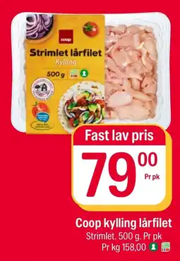 Coop Extra Coop kylling lårfilet tilbud