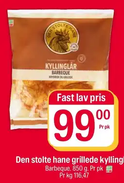Coop Extra Den stolte hane grilled kylling tilbud