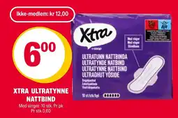 Coop Extra Xtra ultratynne nattbind tilbud