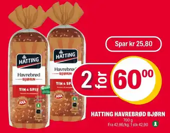 Coop Extra Hatting havrebrød bjørn tilbud