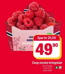 Coop Extra Coop bringebær tilbud