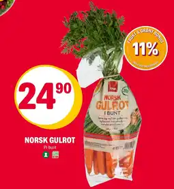 Coop Extra Coop norsk gulrot tilbud