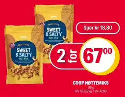 Coop Extra Coop nøttemiks tilbud