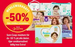 Coop Extra Pampers bleier tilbud