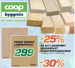 Coop Byggmix Pergo odense laminatgulv tilbud