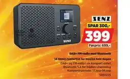 POWER DAB+ FM-radio med Bluetooth tilbud