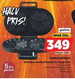 POWER point Dobbel vaffeljern tilbud
