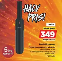 POWER POINT Håndholdt støvsuger tilbud