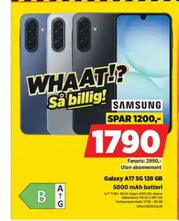 POWER SAMSUNG Galaxy A17 5G 128 GB tilbud