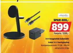 POWER 3-i-1 magnetisk ladestativ tilbud