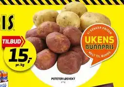 Bunnpris POTETER LØSVEKT tilbud