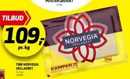 Bunnpris TINE NORVEGIA VELLAGRET tilbud