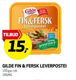 Bunnpris GILDE FIN & FERSK LEVERPOSTEI tilbud