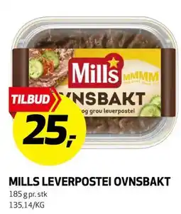 Bunnpris MILLS LEVERPOSTEI OVNSBAKT tilbud