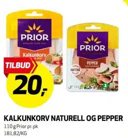 Bunnpris KALKUNKORV NATURELL OG PEPPER tilbud