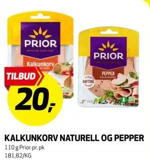 Bunnpris KALKUNKORV NATURELL OG PEPPER tilbud