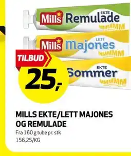 Bunnpris MILLS EKTE/LETT MAJONES OG REMULADE tilbud