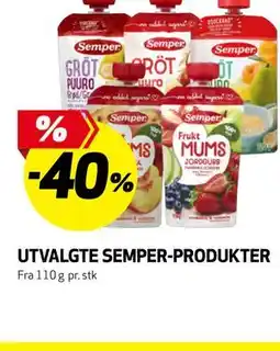 Bunnpris UTVALGTE SEMPER-PRODUKTER tilbud