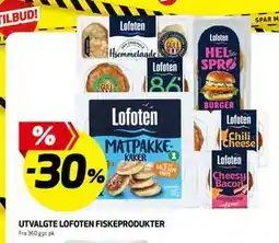 Bunnpris UTVALGTE LOFOTEN FISKEPRODUKTER tilbud