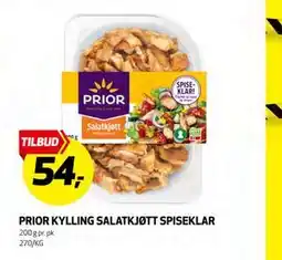 Bunnpris PRIOR KYLLING SALATKJØTT SPISEKLAR tilbud