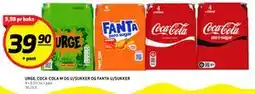 Bunnpris URGE, COCA-COLA M OG U/SUKKER OG FANTA U/SUKKER tilbud