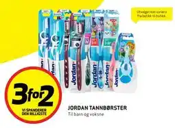 Bunnpris JORDAN TANNBØRSTER tilbud