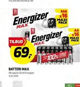 Bunnpris BATTERI MAX tilbud