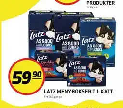 Bunnpris LATZ MENYBOKSER TIL KATT tilbud