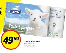 Bunnpris LAMBI TOALETTPAPIR tilbud