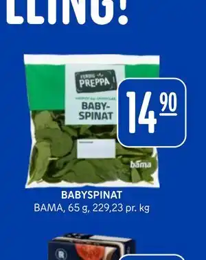Rema 1000 BABYSPINAT tilbud