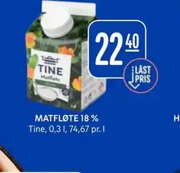 Rema 1000 MATFLØTE 18 % tilbud