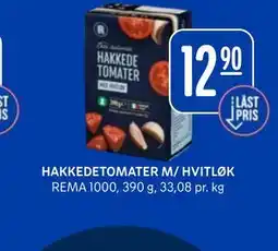 Rema 1000 HAKKEDETOMATER M/ HVITLØK tilbud