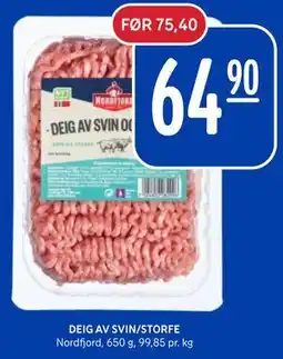 Rema 1000 DEIG AV SVIN/STORFE tilbud