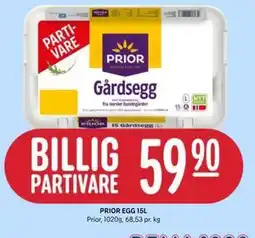 Rema 1000 PRIOR EGG 15L tilbud