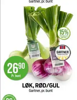 Kiwi LØK, RØD/GUL tilbud