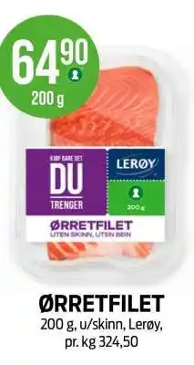 Kiwi ØRRETFILET tilbud
