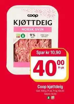Coop Extra Coop kjøttdeig tilbud