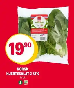 Coop Extra Norsk hjertesalat 2 stk tilbud