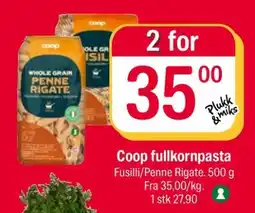 Coop Extra Coop fullkornpasta tilbud